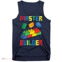 Brick Builder Funny Blocks Building Master Builder Toys Tank Top thumb 0