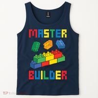 Brick Builder Funny Blocks Building Master Builder Toys Tank Top thumb 2