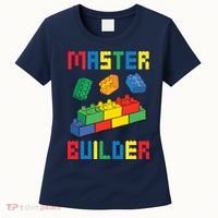 Brick Builder Funny Blocks Building Master Builder Toys Women's T-Shirt thumb 0