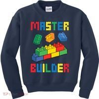 Brick Builder Funny Blocks Building Master Builder Toys Kids Sweatshirt thumb 0