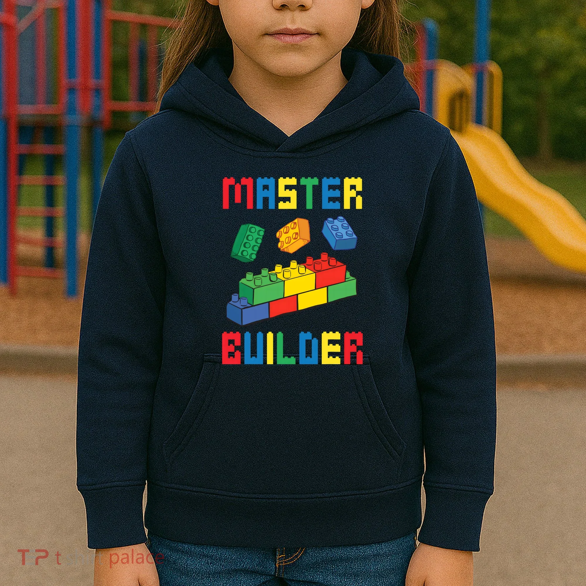 Brick Builder Funny Blocks Building Master Builder Toys Kids Hoodie