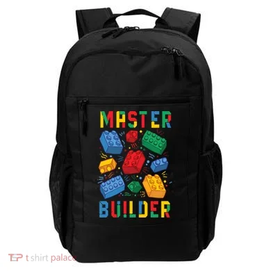 Brick Builder Funny Blocks Master Builder Backpack