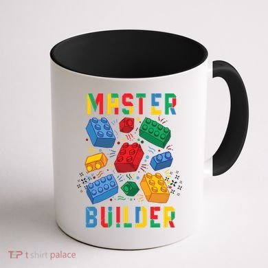 Brick Builder Funny Blocks Master Builder Coffee Mug back