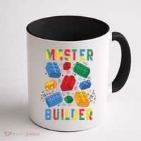 Brick Builder Funny Blocks Master Builder Coffee Mug thumb 1
