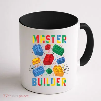 Brick Builder Funny Blocks Master Builder Coffee Mug back