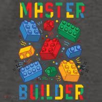Brick Builder Funny Blocks Master Builder Vector Backpack thumb 2