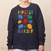 Brick Builder Funny Blocks Master Builder Women's Sweatshirt thumb 0