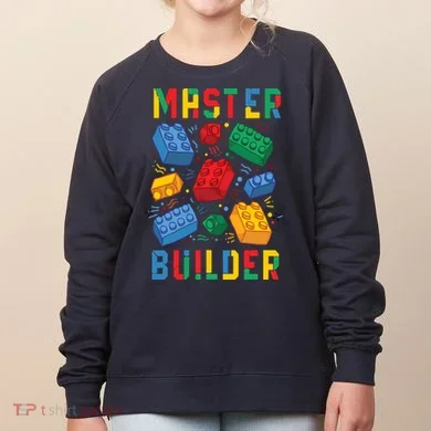 Brick Builder Funny Blocks Master Builder Women's Sweatshirt