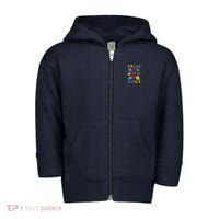 Brick Builder Funny Blocks Master Builder Toddler Zip Fleece Hoodie thumb 0