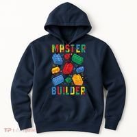 Brick Builder Funny Blocks Master Builder Hoodie thumb 0