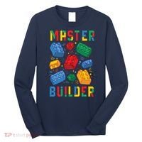 Brick Builder Funny Blocks Master Builder Long Sleeve Shirt thumb 0