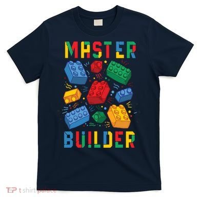 Brick Builder Funny Blocks Master Builder T-Shirt