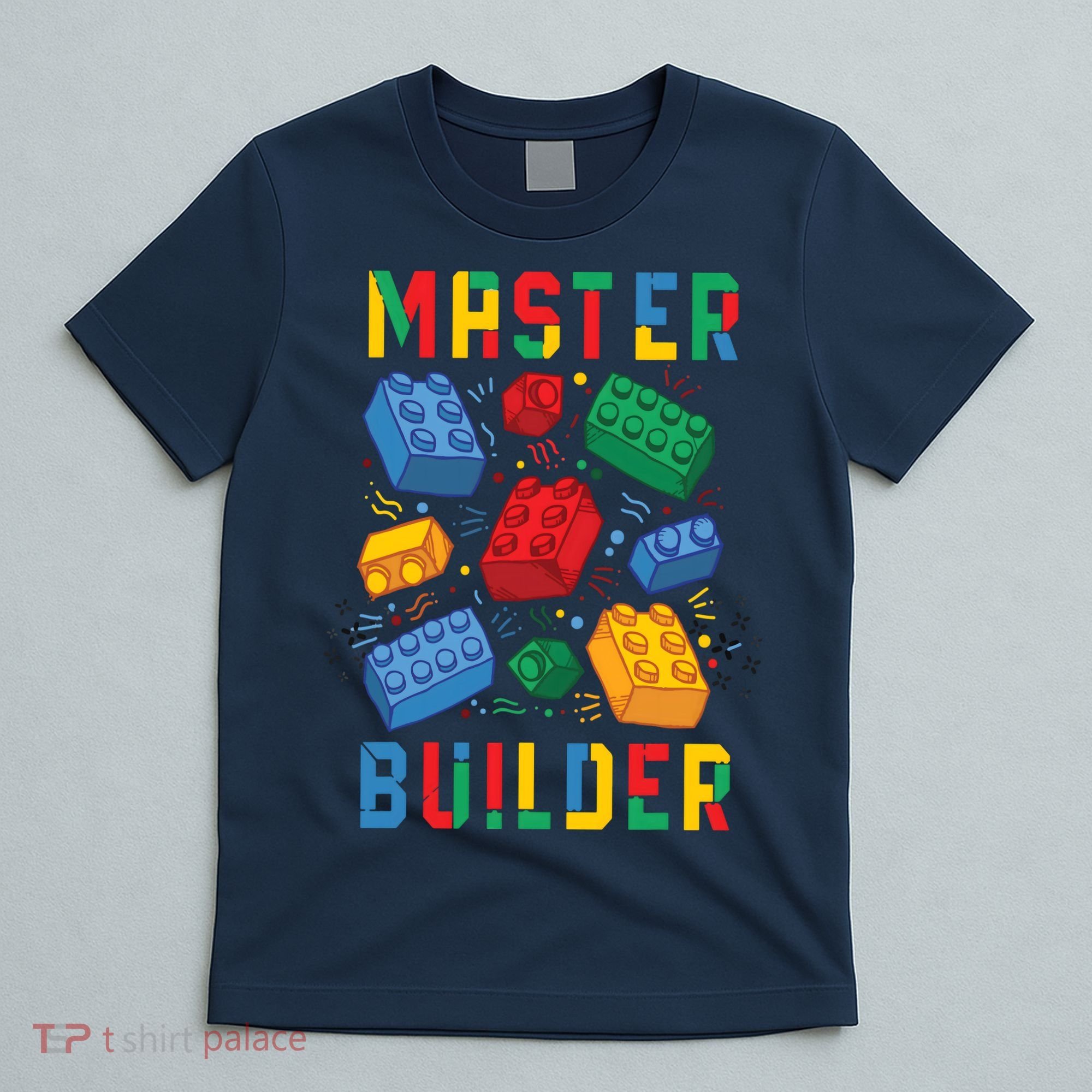 Brick Builder Funny Blocks Master Builder T-Shirt