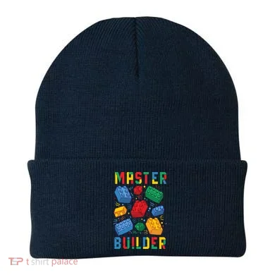 Brick Builder Funny Blocks Master Builder Beanie