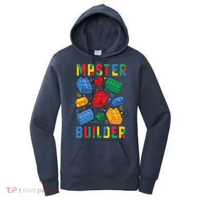 Brick Builder Funny Blocks Master Builder Women's Hoodie