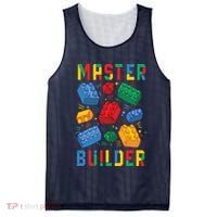 Brick Builder Funny Blocks Master Builder Mesh Reversible Basketball Jersey Tank thumb 0