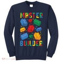 Brick Builder Funny Blocks Master Builder Tall Sweatshirt thumb 0