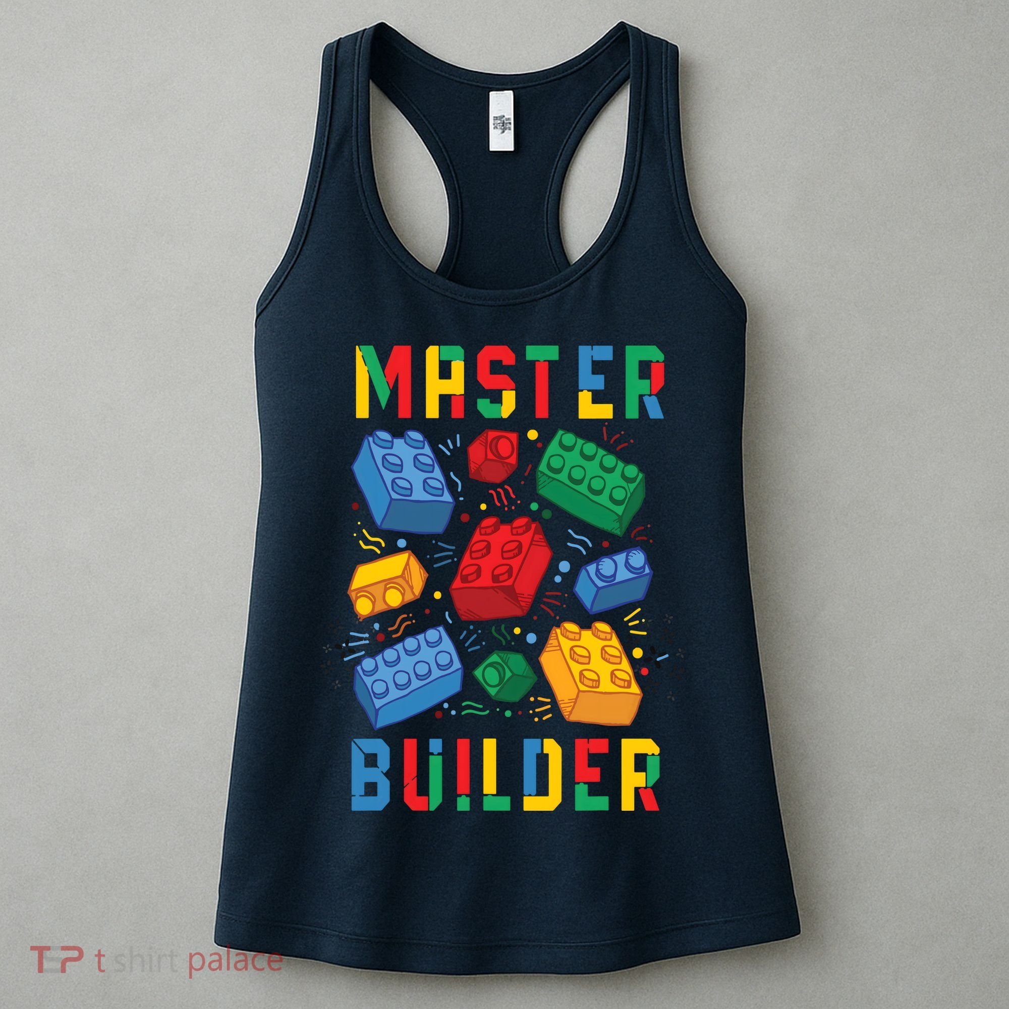 Brick Builder Funny Blocks Master Builder Women's Tank Top