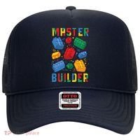 Brick Builder Funny Blocks Master Builder Hat thumb 0
