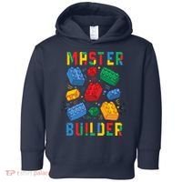 Brick Builder Funny Blocks Master Builder Toddler Hoodie thumb 0