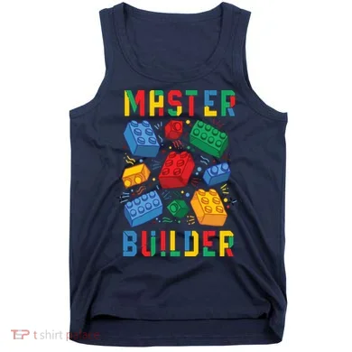 Brick Builder Funny Blocks Master Builder Tank Top