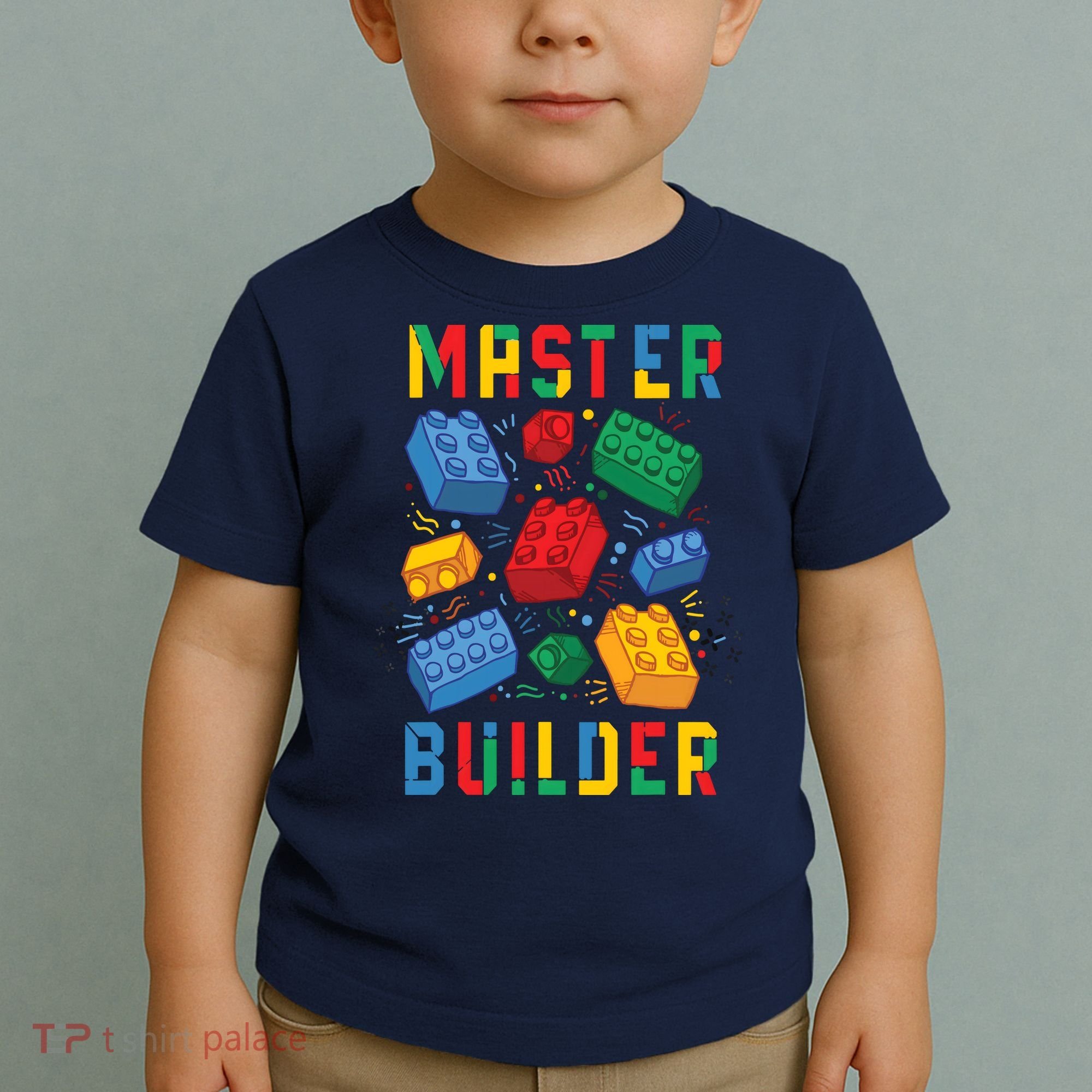 Brick Builder Funny Blocks Master Builder Toddler T-Shirt