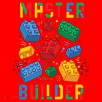 Brick Builder Funny Blocks Master Builder Santa Hat thumb 1