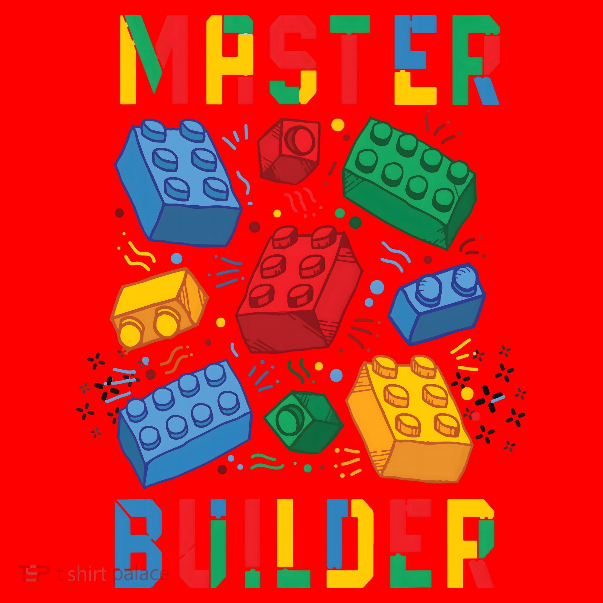 Brick Builder Funny Blocks Master Builder Santa Hat