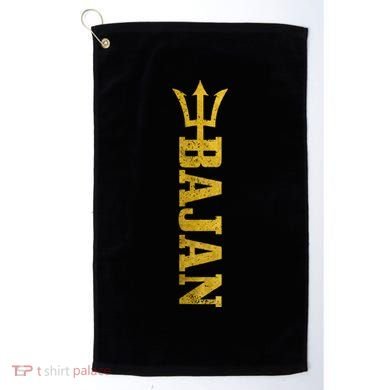 Bajan Barbados Flag Pride Vintage Golf Towel