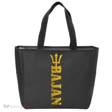 Bajan Barbados Flag Pride Vintage Tote Bag