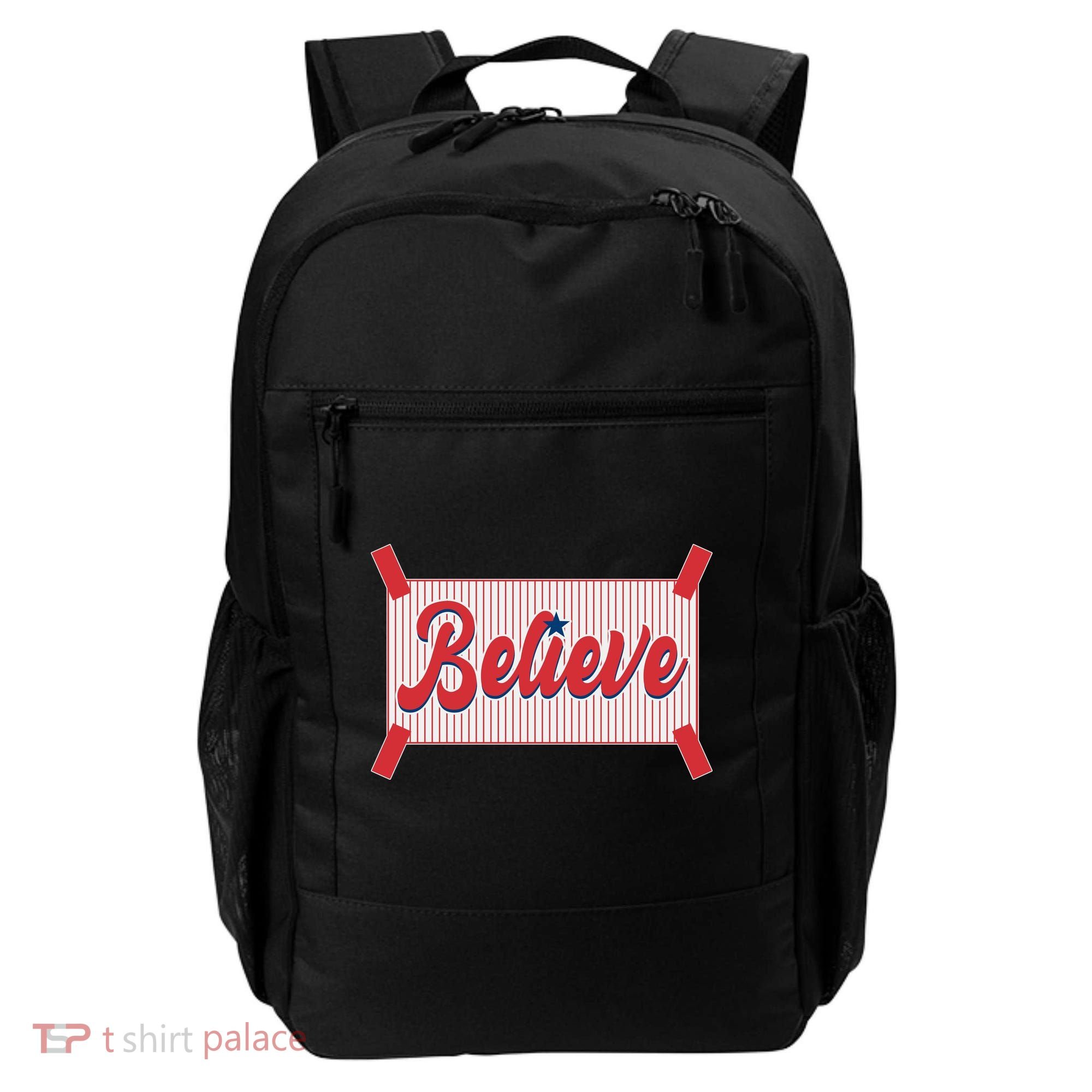 Believe Baseball Fan Philadelphia Baseball Backpack