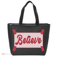 Believe Baseball Fan Philadelphia Baseball Tote Bag thumb 0