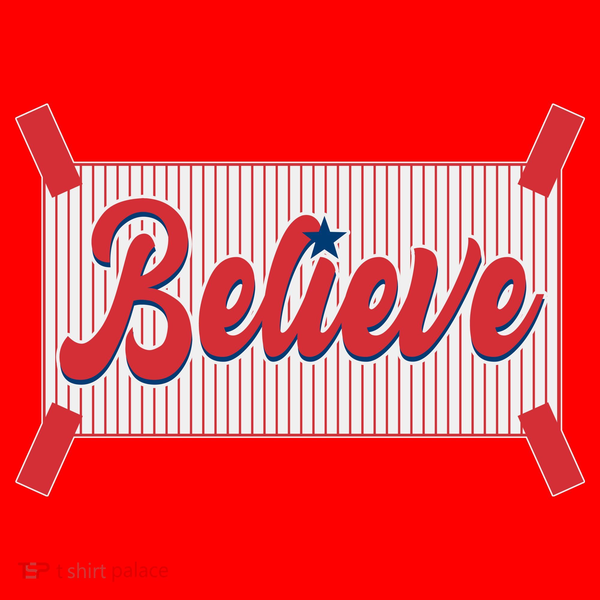 Believe Baseball Fan Philadelphia Baseball Santa Hat