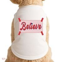 Believe Baseball Fan Philadelphia Baseball Doggie Tank thumb 0
