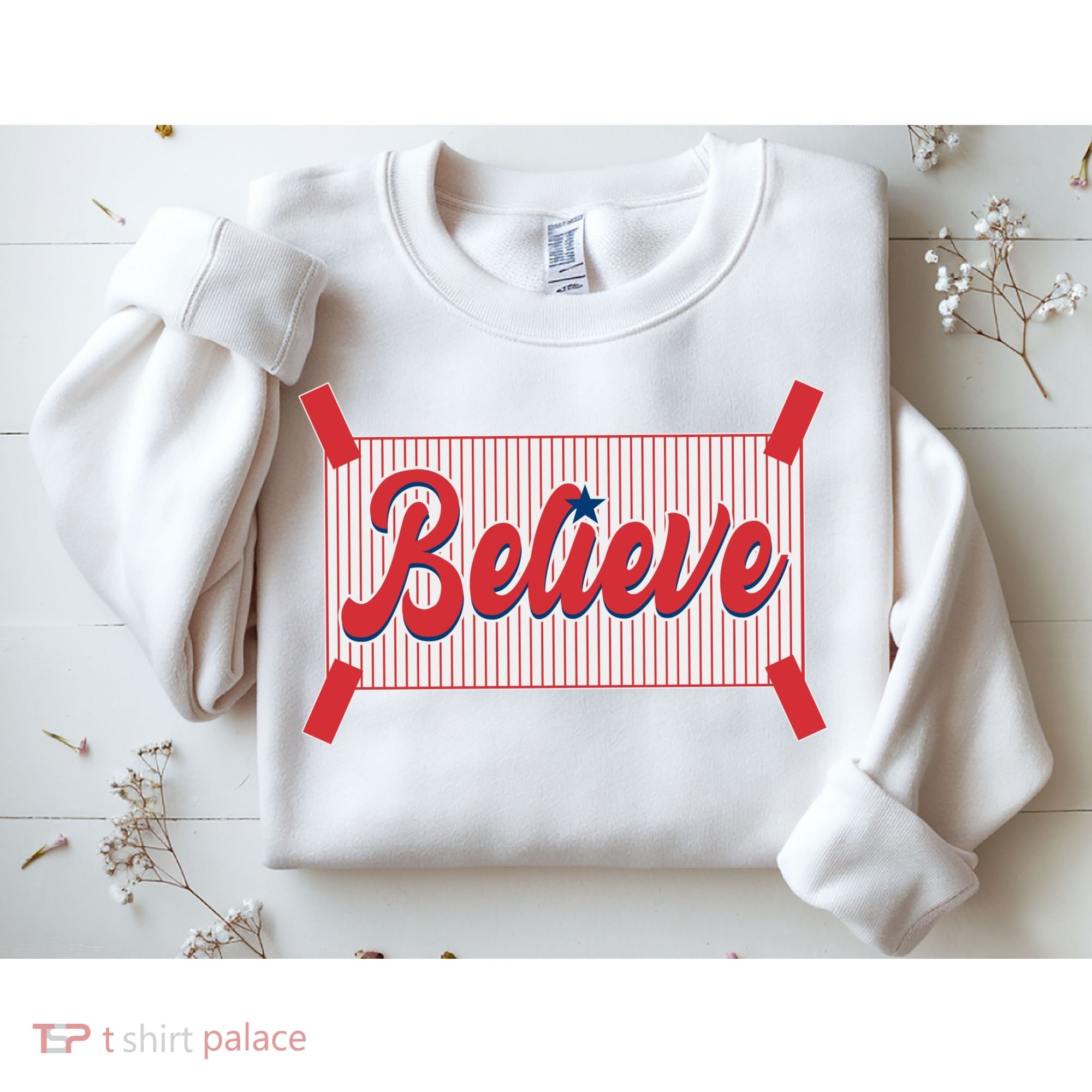 Believe Baseball Fan Philadelphia Baseball Sweatshirt