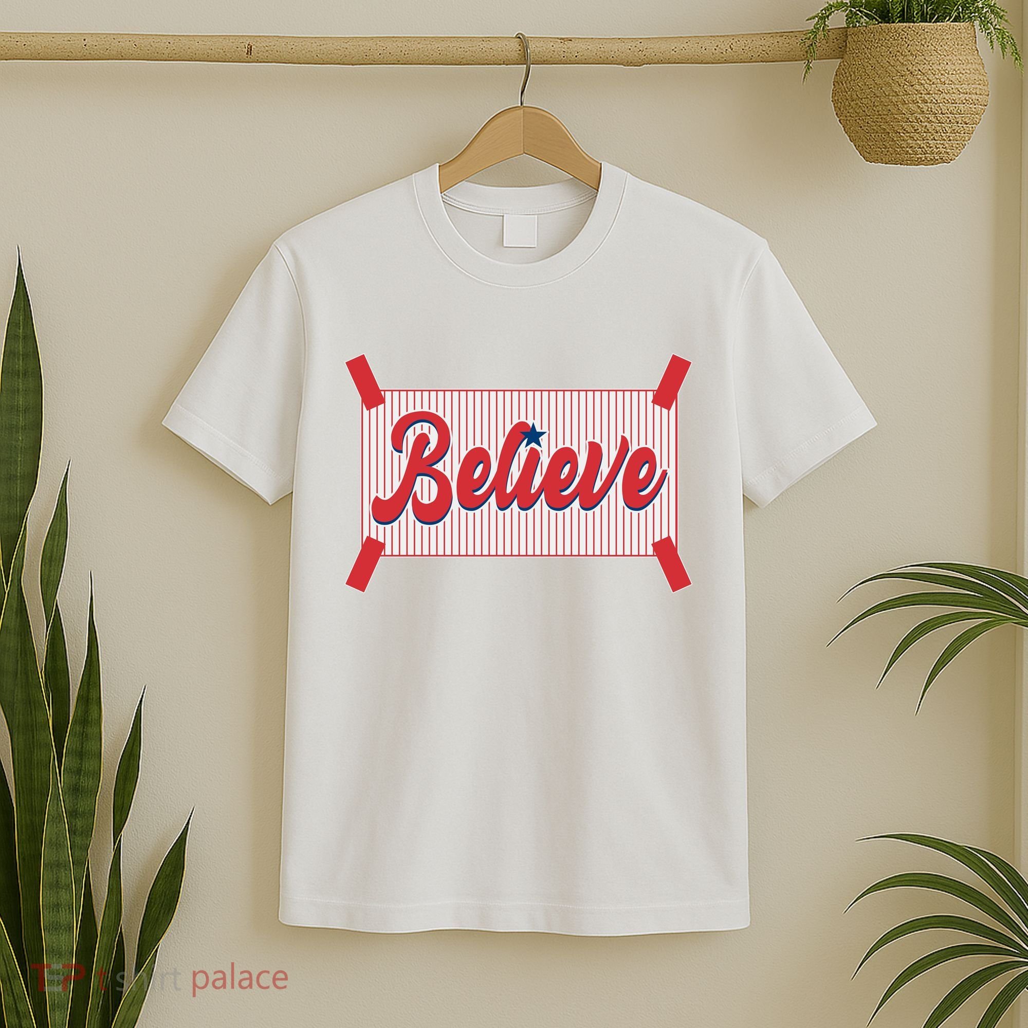 Believe Baseball Fan Philadelphia Baseball T-Shirt