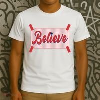 Believe Baseball Fan Philadelphia Baseball T-Shirt thumb 3
