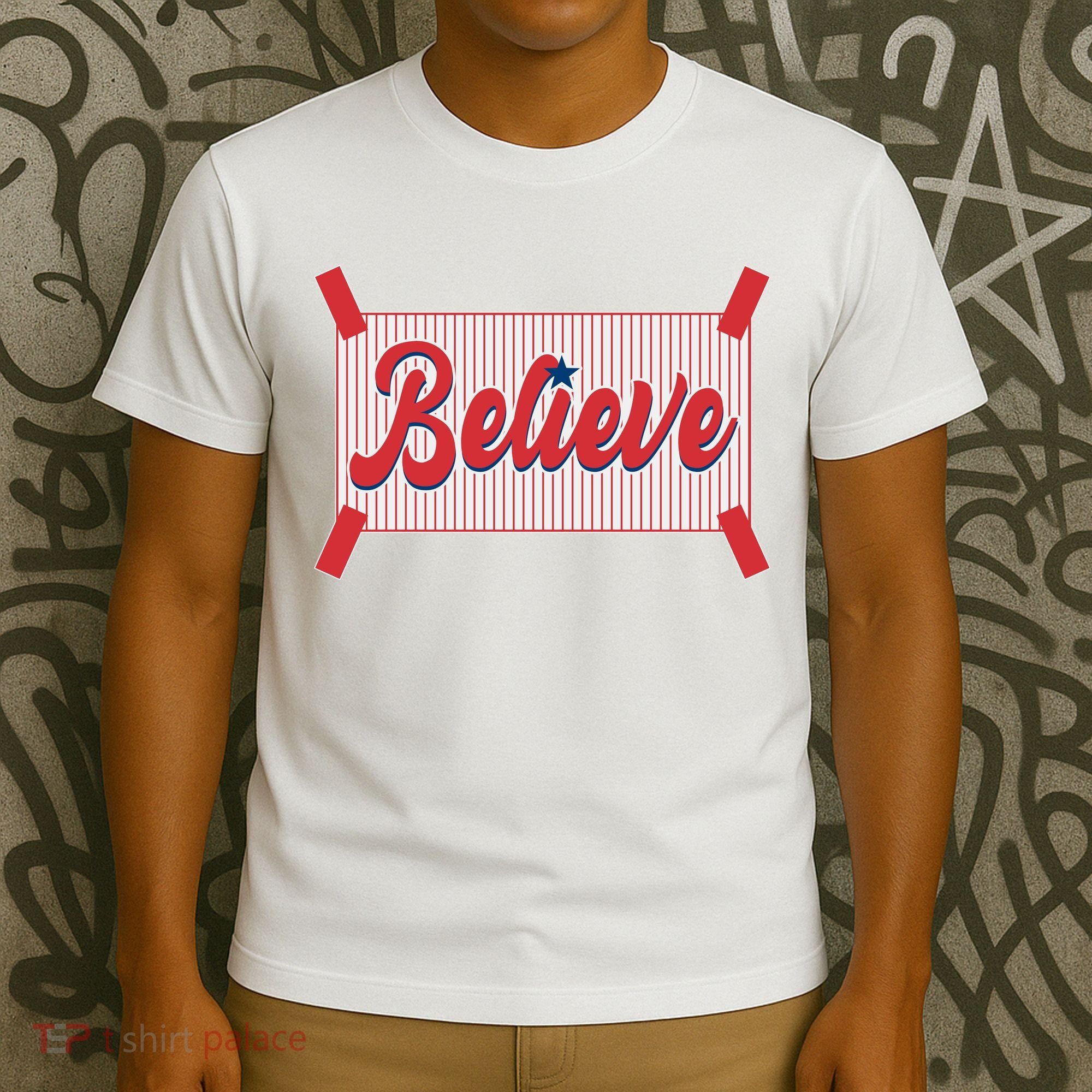 Believe Baseball Fan Philadelphia Baseball T-Shirt