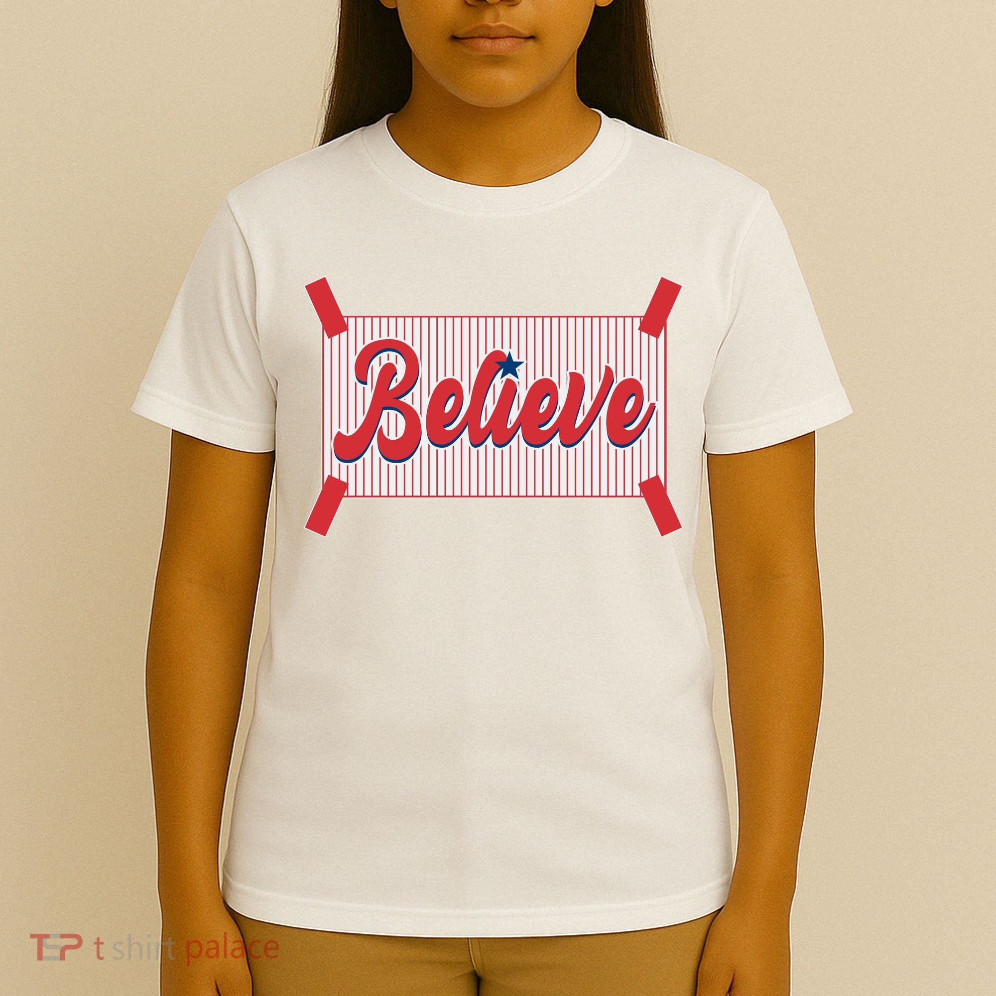 Believe Baseball Fan Philadelphia Baseball T-Shirt