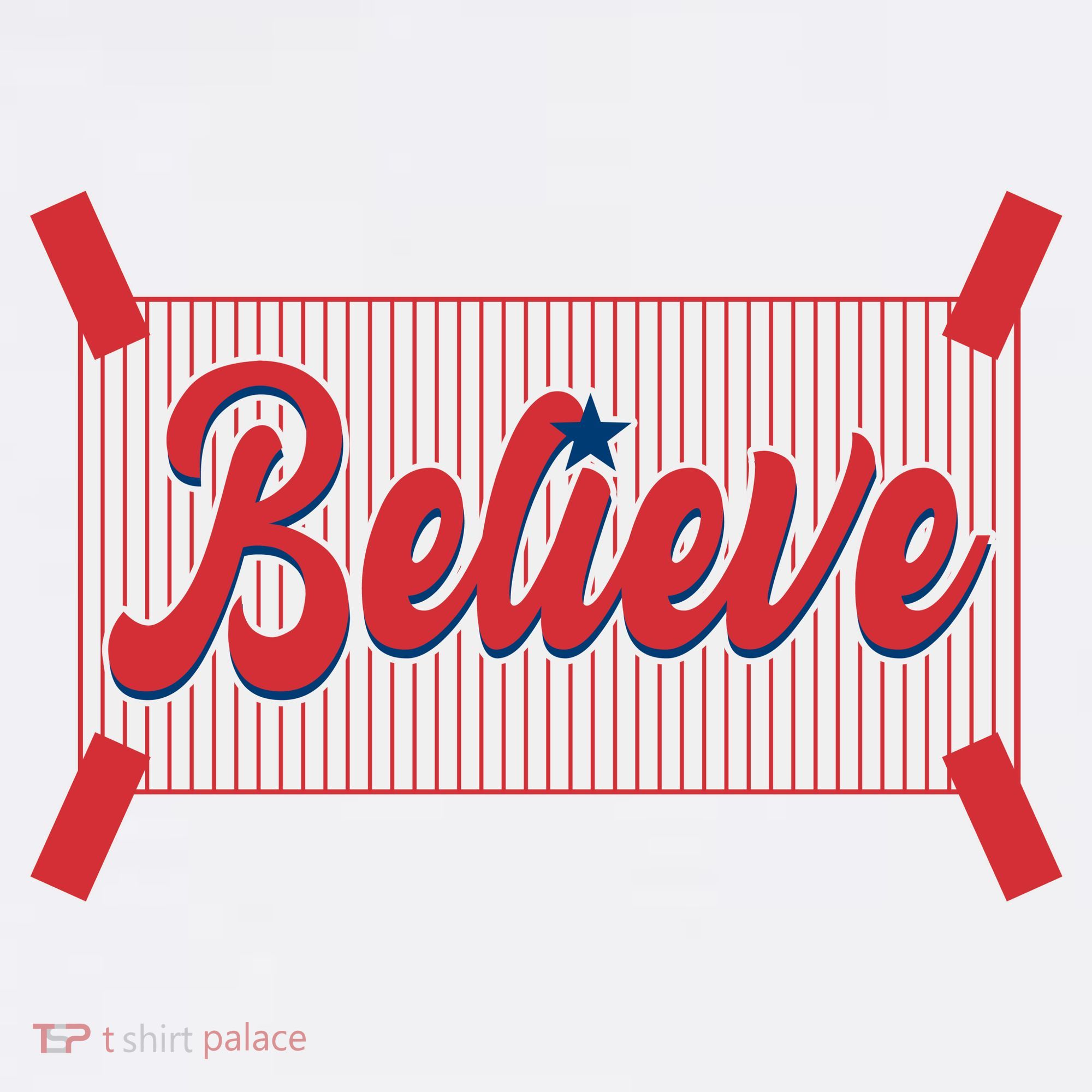 Believe Baseball Fan Philadelphia Baseball T-Shirt
