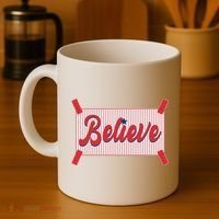 Believe Baseball Fan Philadelphia Baseball Coffee Mug thumb 4