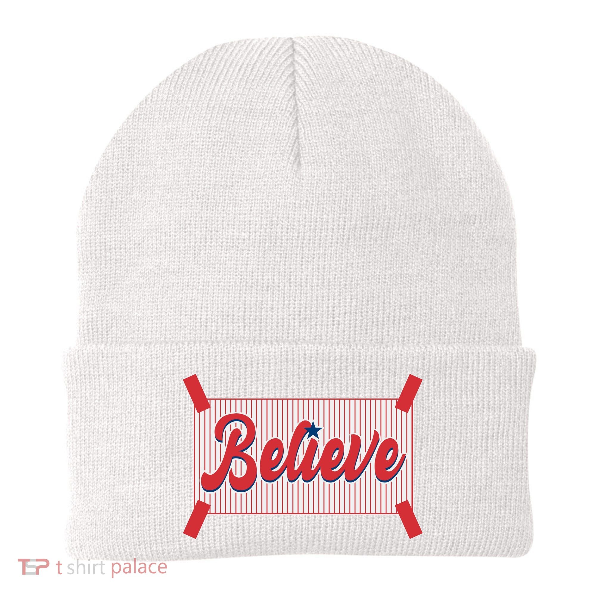Believe Baseball Fan Philadelphia Baseball Beanie