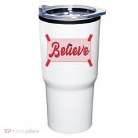 Believe Baseball Fan Philadelphia Baseball Tumbler thumb 0