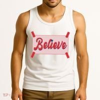 Believe Baseball Fan Philadelphia Baseball Tank Top thumb 3