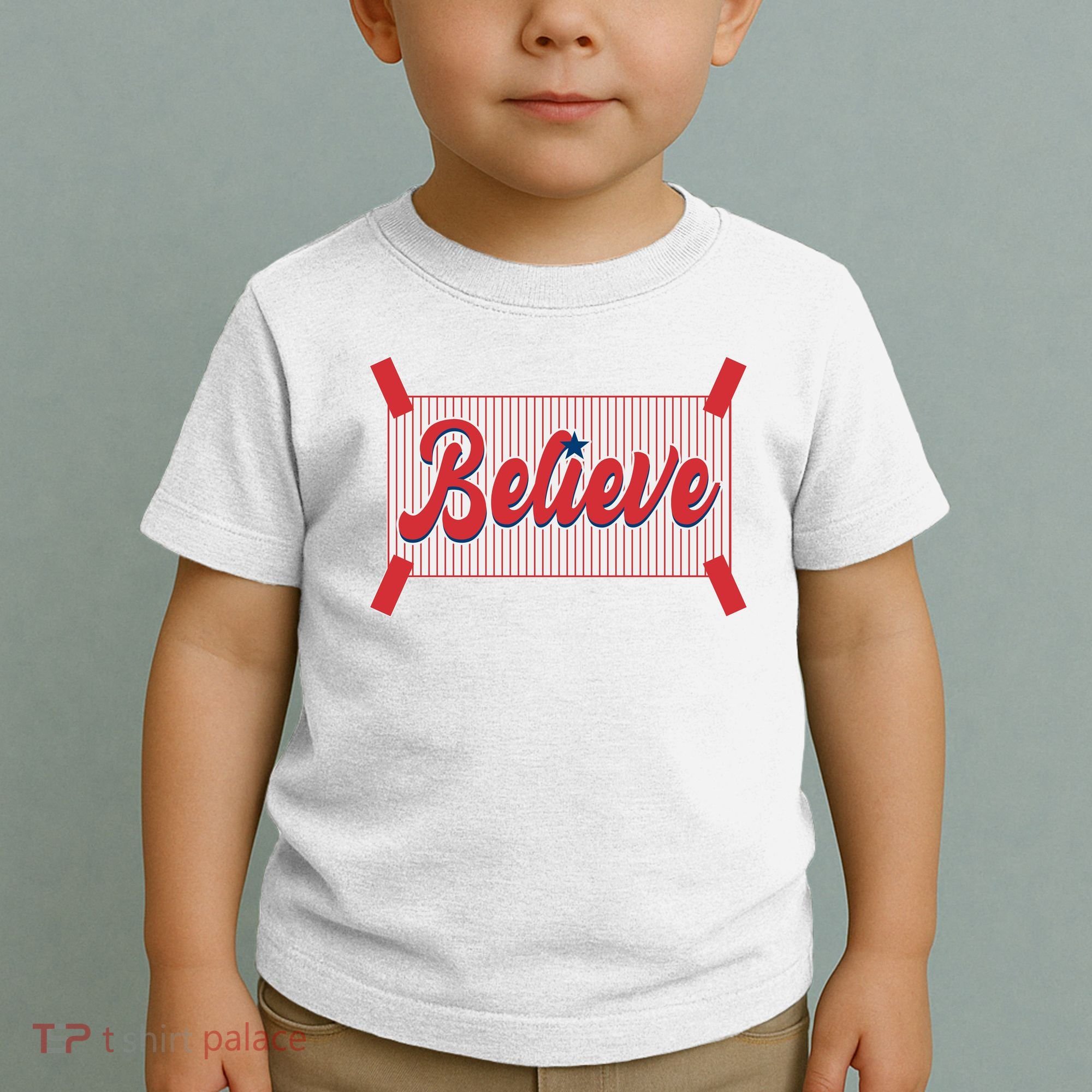 Believe Baseball Fan Philadelphia Baseball Toddler T-Shirt