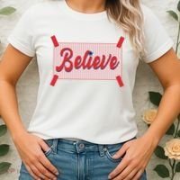 Believe Baseball Fan Philadelphia Baseball Women's T-Shirt thumb 2