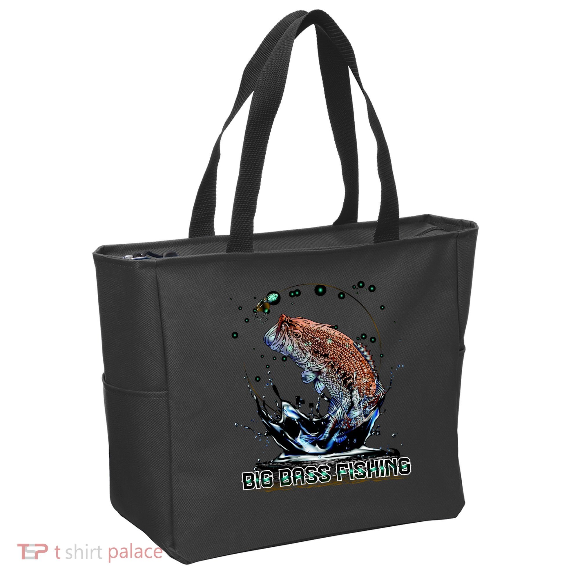 Big Bass Fishing Tote Bag