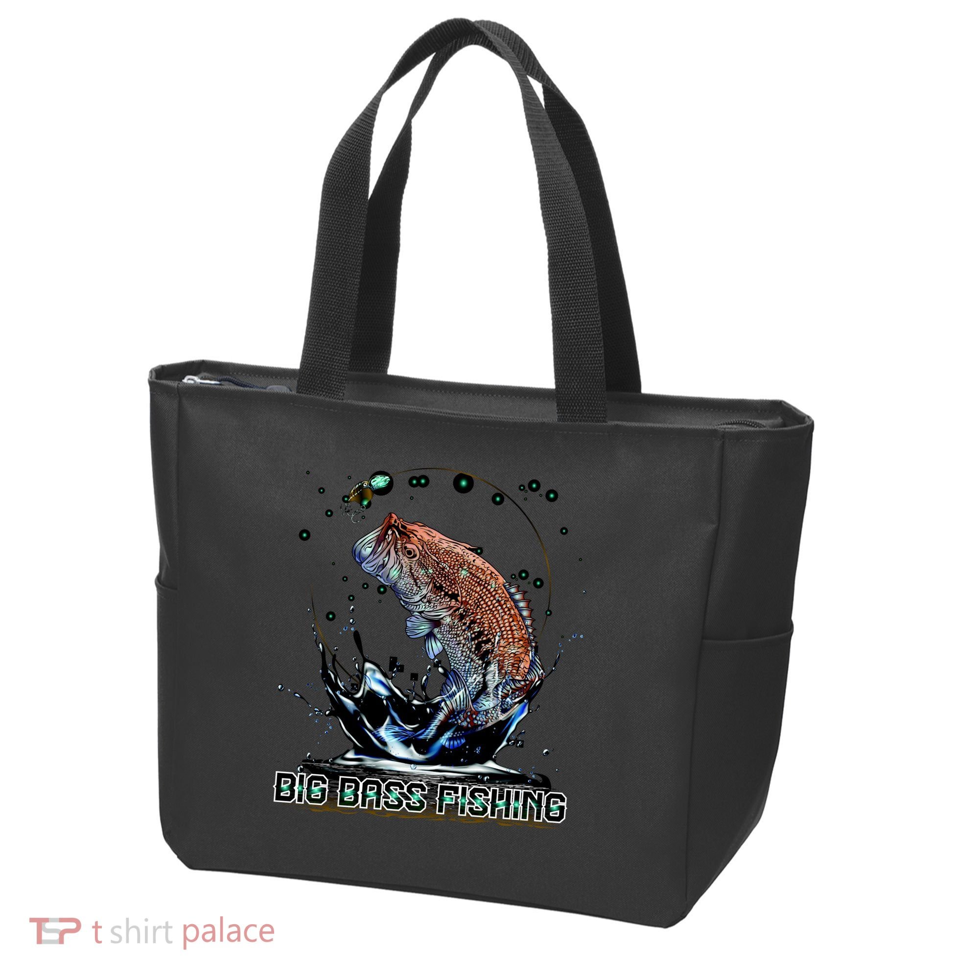 Big Bass Fishing Tote Bag