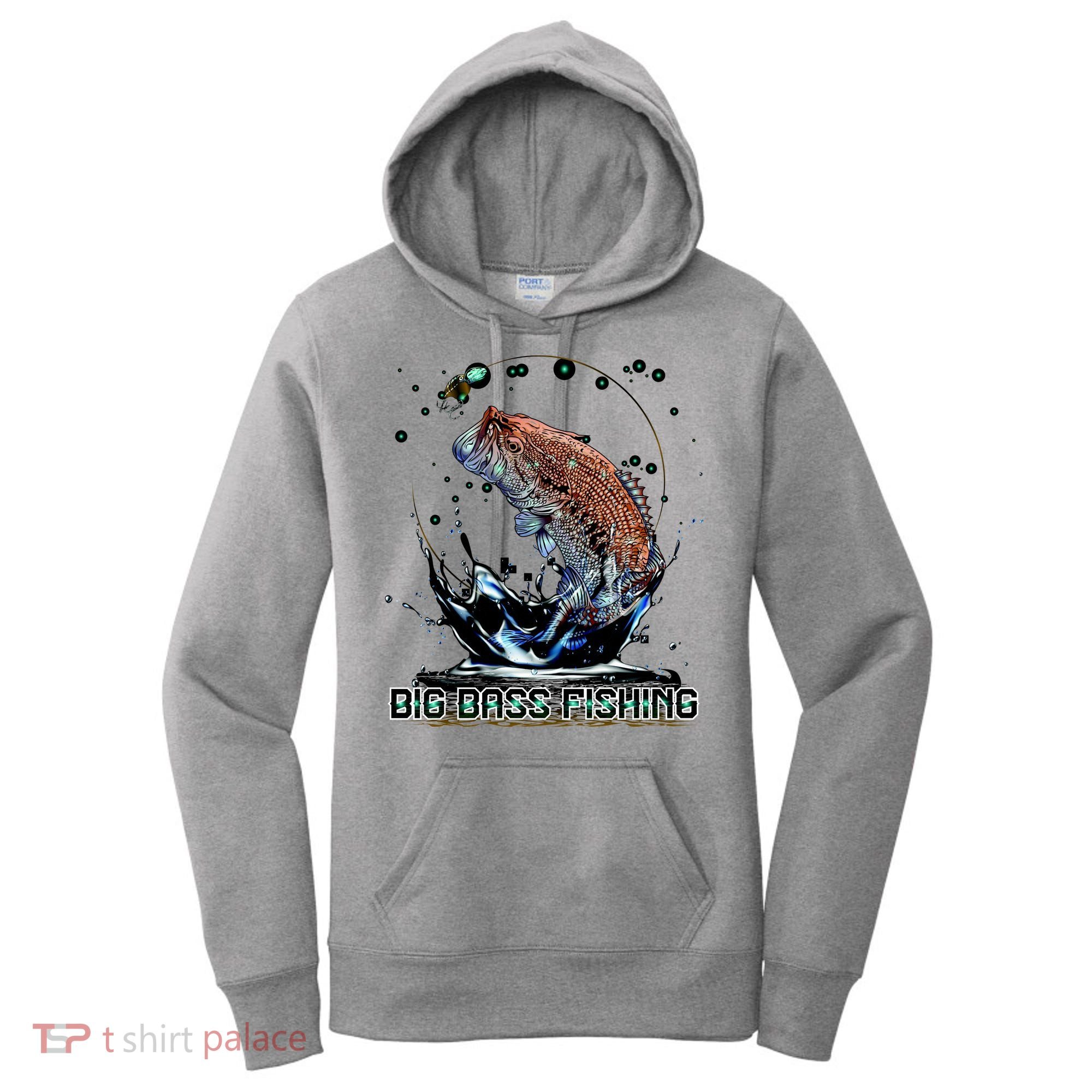 Big Bass Fishing Women's Hoodie