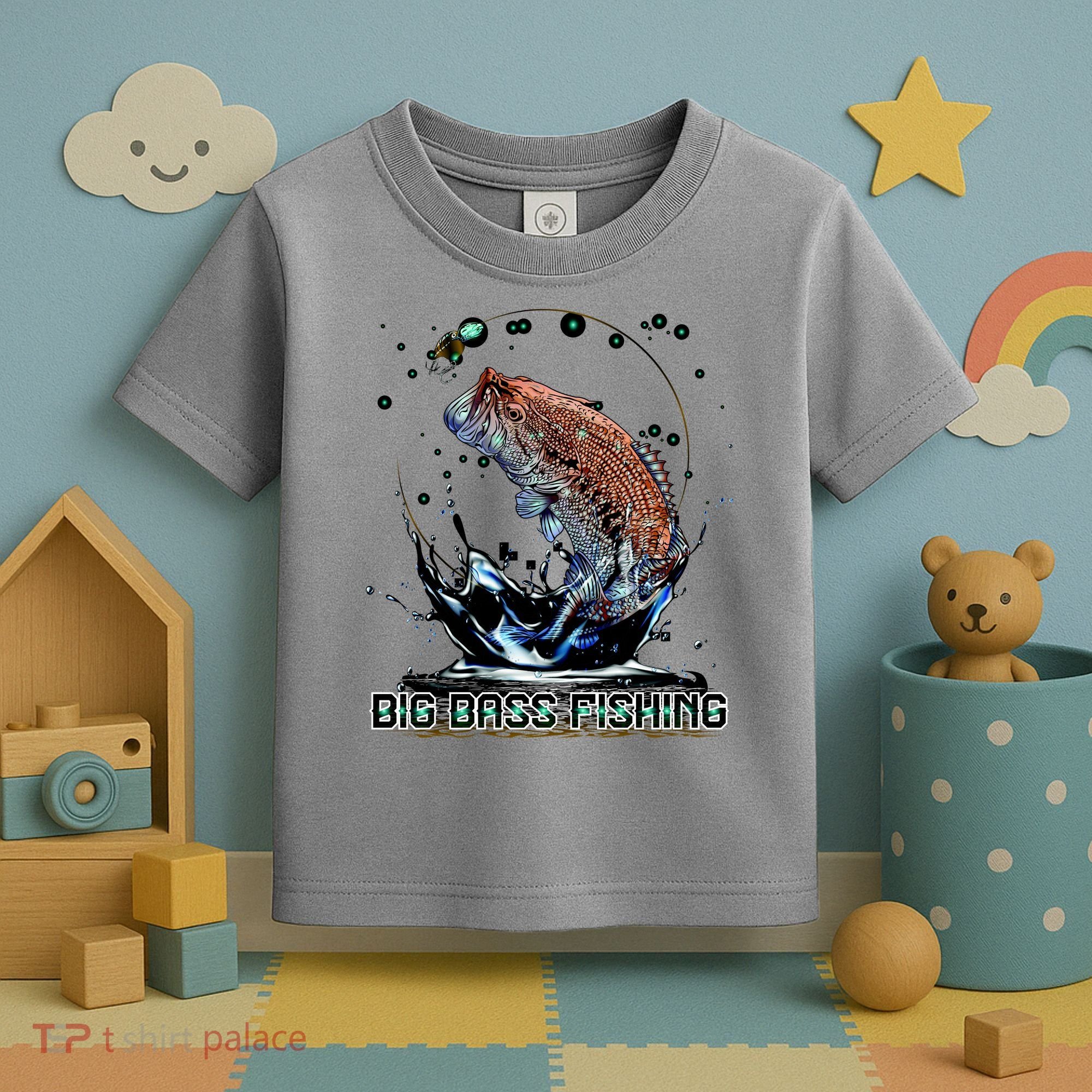 Big Bass Fishing Toddler T-Shirt